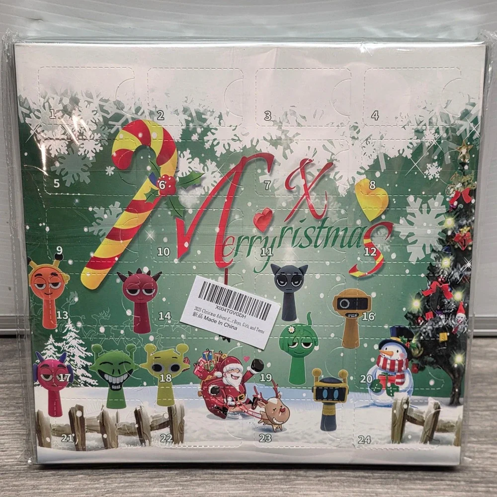 Christmas Advent Calendar 24 Days of Surprise Figures Boys Girls Teens NEW